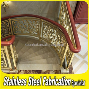 Fini laiton Customed <span class=keywords><strong>garde</strong></span> - <span class=keywords><strong>corps</strong></span> <span class=keywords><strong>en</strong></span> <span class=keywords><strong>aluminium</strong></span> balustre - Product Image 6
