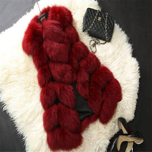 Chaleco de piel de zorro de felpa para mujer, moderno, venta al por mayor, barato, de China, 2022 - Product Image 6