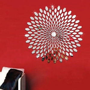 Stile classico fai da te esagonale specchio acrilico 3D adesivo da <span class=keywords><strong>parete</strong></span> eco-friendly decalcomania interna per la decorazione adesivo vetro riflesso - Product Image 2