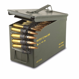 Lata de munición de 30 cal de metal verde oliva negro M19A1 M2A1 PA60 PA108 <span class=keywords><strong>PA120</strong></span> M548 lata de munición de 50 cal - Product Image 1