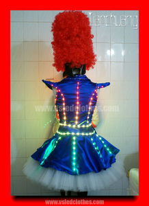 Completo cambiar color light up animadora vestidos, programable llevó <span class=keywords><strong>vestido</strong></span> de la mujer, lleno muchacha del color led <span class=keywords><strong>vestido</strong></span> - Product Image 4