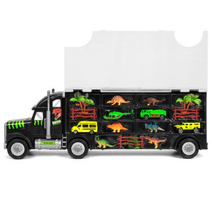Portador de transporte <span class=keywords><strong>gigante</strong></span> para niños de 16 piezas con figuras de dinosaurios, helicópteros y coches-Multicolor - Product Image 2