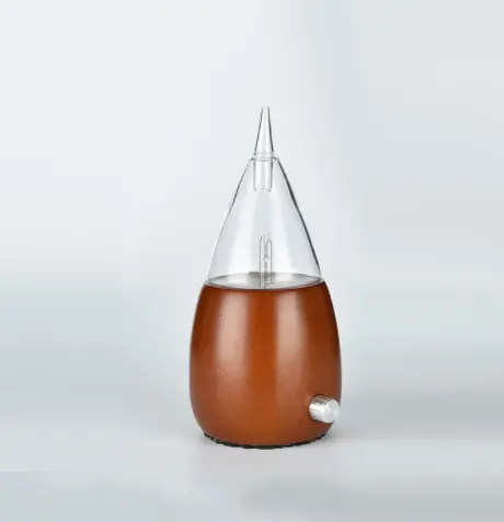 Konka — diffuseur d'huile essentielle, diffuseur de nébuliseur d'aromathérapie du bois et du verre avec éclairage LED