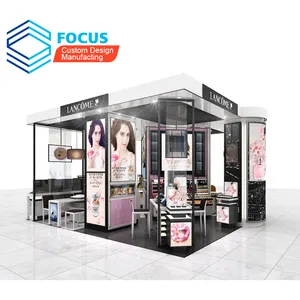 Make-up LANCOME Cosmetische Display Stand Showroom Teller Ontwerpen Display Store Design Voor Kleine Cosmetica Winkel