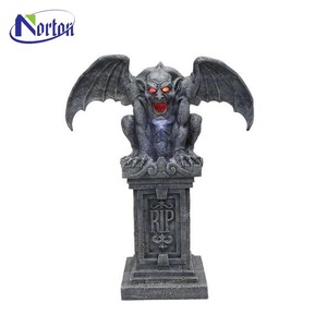 Jardin extérieur décoratif <span class=keywords><strong>pierre</strong></span> marbre <span class=keywords><strong>gargouille</strong></span> Halloween Statues Sculpture avec aile - Product Image 5