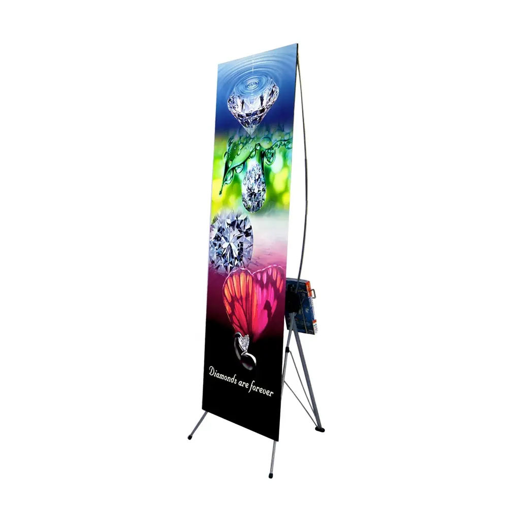 Logo Kustom Bahan PVC X Stand Banner untuk Acara Anda