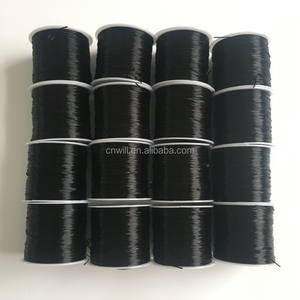 Elastischen Faden Schwarz Flache Schwarze Linie Nylon Gummi Stretchy Schnur Für Haar Verlängerung - Product Image 2