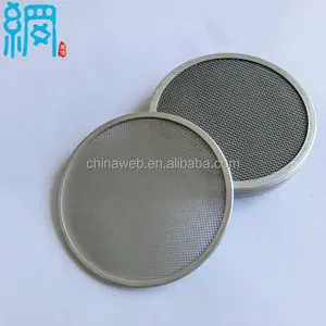 Disco de filtro de malla de alambre tejido, Círculo de acero inoxidable 304 y 316