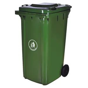 Kunststoff HDPE PP outdoor thick hohe qualität große große größe 240 Liter papierkorb mülltonne abfallbehälter