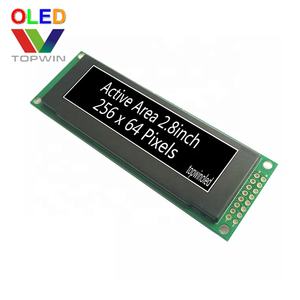 2.8 ''2.8 inç 2.8 inç 256x64 piksel 16 gri tonlamalı beyaz renk oled modülü ssd1322 TW56641281B01 SPI paralel arayüzü PCB kartı - Product Image 2