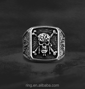 Anillo de Piratas del Caribe, Anillo 3D de Calavera Pirata Capitán, Anillo Retro para Hombre, Joyería de Película - Product Image 3
