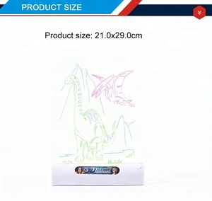 LED lueur magique <span class=keywords><strong>3d</strong></span> planche à dessin avec des lunettes - Product Image 5