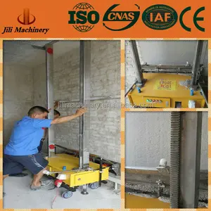 2016 new technology automatic sand cement plastering rendering machine for wall