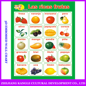 Idioma español expresó al por mayor gráfico mural para niños juguetes educativos gráfico mural - Product Image 2
