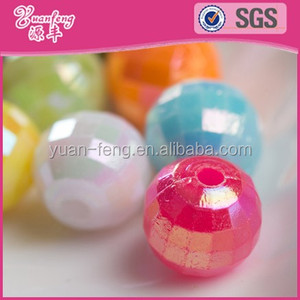 fashion color plastic ab color beads 20mm colorful bubblegum beads
