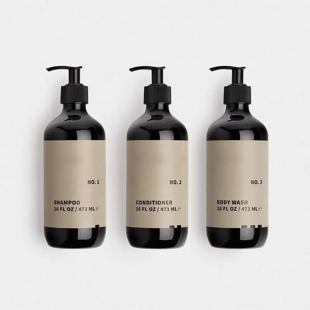 Private Label Naturale A Base di Erbe shampoo e balsamo, di qualità superiore mini hotel shampoo set