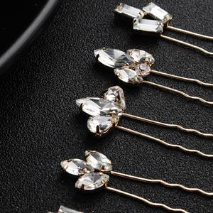 <span class=keywords><strong>Horquillas</strong></span> de joyería para el cabello de salida de fábrica para mujer, pinza para el cabello con accesorio para el cabello de flores (5 unids/set) - Product Image 5