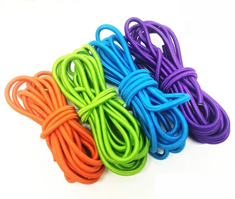 Professional Manufacturer Colorful High Tenacity Braided Elastic Rubber Rope