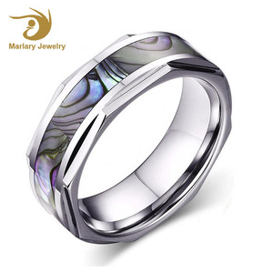 China Fabricante Mejor Precio Película Figura <span class=keywords><strong>Occidental</strong></span> Joyería De Tungsteno Anillo Embutido de la Cáscara para Hombres - Product Image 1