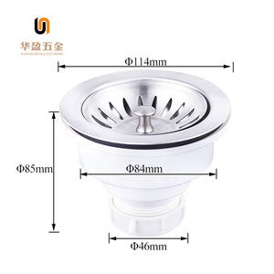 Home Designs High Quality 3.5 Inch Kitchen Food Mesh <strong>Sink</strong> <strong>Strainer</strong> with Stopper - Product Image 2