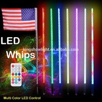 Lumière LED spirale à déconnexion rapide, antenne lumineuse super brillante, drapeau de rêve RGB, télécommande, lumière pour VTT, UTV, voiture