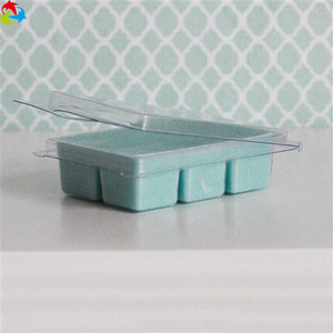 Custom Clear CPET 6 Cavity Large Recyclable <strong>Wax</strong> <strong>Melt</strong> Clam Shell Mold for Candle - Product Image 3