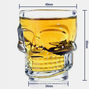 Vasos de cristal con forma de Calavera, vasos para whiskey - Product Image 1