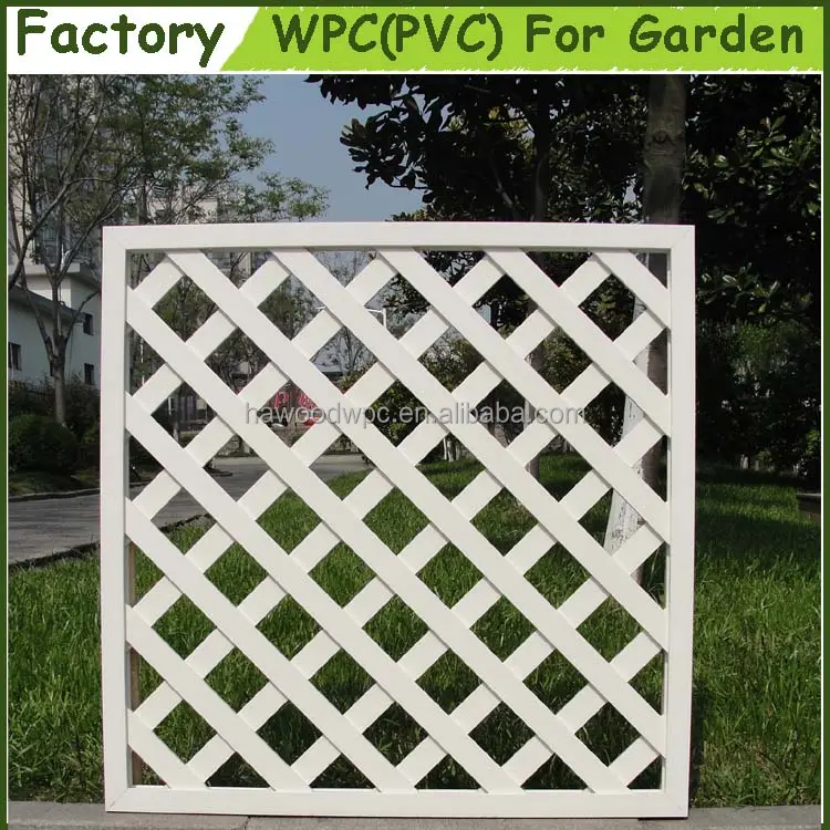 White PVC Decoration Garden Trellis