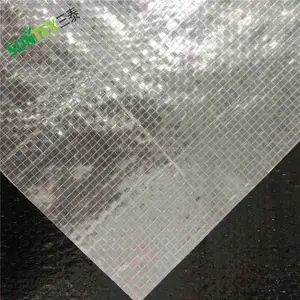 Cubiertas de plástico protectoras de cereza transparente Lona 150gsm HDPE Reforzado a prueba de lluvias Película tejida polivinílica