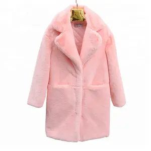 Wholesale Latest Fashion Custom Multi color Women Winter Faux Fur Coat