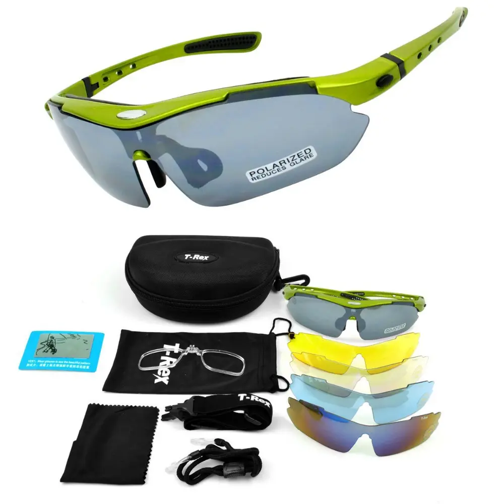 Gros objectifs interchangeables lunettes de sport pour vélo de course tir Offre Spéciale soleil verre ensemble usine en gros lunettes