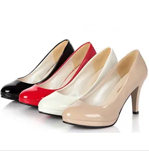 Up-1246r 41 42 boyutu Ofis yüksek topuklu bayan ayakkabısı Kadın Pompa Ayakkabı