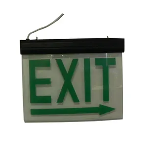 Maintained acrylic luminous led battery backup fire exit signage