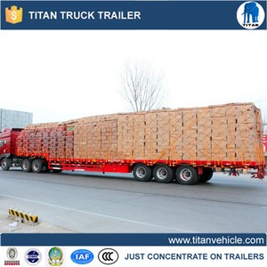 trois essieux <span class=keywords><strong>semi</strong></span>-<span class=keywords><strong>remorque</strong></span> <span class=keywords><strong>plateau</strong></span> déclin plate transport marchandises avendre - Product Image 1