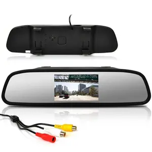 4.3 inch אנטי בולטים 16:9 מסך TFT LCD רכב רכב Rearview מירור צג עבור מערכת חניה