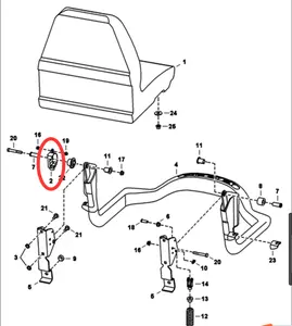 Capteur universel de barre de siège, style Bob-cat, pour S330 S650 S770 T870, pièces détachées, 6691714 6680429