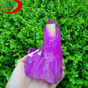 Galvanoplastie Couleur Qualité Titane Quartz <span class=keywords><strong>Aura</strong></span> Irisé <span class=keywords><strong>Cristal</strong></span> Cluster - Product Image 1