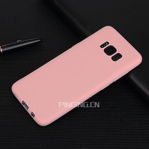 Custodia in tpu Ultra sottile color caramella opaca cover posteriore in silicone solido per <span class=keywords><strong>Samsung</strong></span> <span class=keywords><strong>Galaxy</strong></span> S8 S9 S10 S20 <span class=keywords><strong>S21</strong></span> S22 S23 Ultra <span class=keywords><strong>Plus</strong></span> - Product Image 4