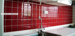 Productos al por mayor de China personalizado Color 100*100mm cuadrado de vidrio azulejo de la cocina - Product Image 6