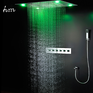 Robinets thermostatiques montés au <span class=keywords><strong>plafond</strong></span>, salle <span class=keywords><strong>de</strong></span> bains, mitigeurs <span class=keywords><strong>de</strong></span> <span class=keywords><strong>douche</strong></span> montés au <span class=keywords><strong>plafond</strong></span> 5 voies, rideaux <span class=keywords><strong>de</strong></span> pluie, ensembles <span class=keywords><strong>de</strong></span> <span class=keywords><strong>douche</strong></span> - Product Image 5