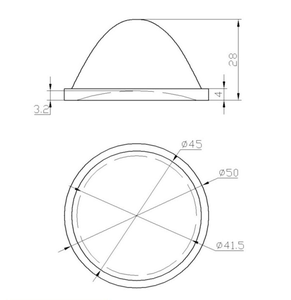 Lente Óptica de Vidrio para Luz de Calle, Lente <span class=keywords><strong>LED</strong></span> de Alta Potencia - Product Image 2