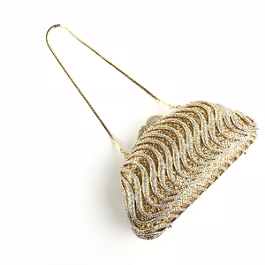 Braut Hochzeit Kristall Strass Abend <span class=keywords><strong>Clutch</strong></span> Taschen goldene Geldbörse OC3691 - Product Image 5