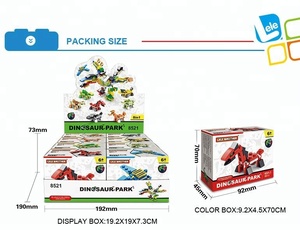 Bloques de Construcción de Plástico ABS de Jurassic Park de Lele Brother, Mini Dinosaurio, 8 en 1, Juego de Juguetes de Construcción Educativos, Compatible - Product Image 6