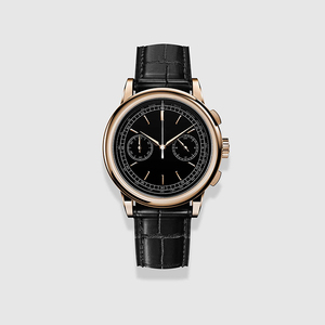 Reloj de Pulsera de Cuero con Movimiento de Cuarzo Japonés, Cronógrafo, Resistente al Agua, con Logotipo Personalizado para Hombre, Venta al Por Mayor - Product Image 1