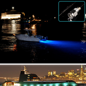 Blue Led 1/2 "NPT Underwater Yacht Boat Drain Plug Light con conector para pesca - Product Image 2