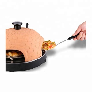 Minihorno <span class=keywords><strong>de</strong></span> mesa con 6 palas <span class=keywords><strong>de</strong></span> acero inoxidable y cortador, arcilla para encimera, <span class=keywords><strong>Pizza</strong></span>, 6 personas - Product Image 3