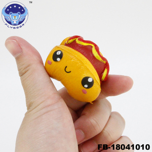Fineser Squishy Slow Rising simulation hot dog, scented cream hand soft toy stress reliever, focus, - Product Image 2