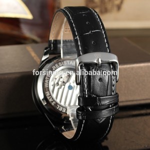 Forsining tourbillon genuine leather luxury top brand watches men automatic movement - Product Image 3