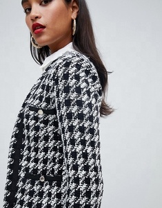 <span class=keywords><strong>Blazer</strong></span> invernale di marca di lana <span class=keywords><strong>e</strong></span> <span class=keywords><strong>gonna</strong></span> con chiusura a gancio <span class=keywords><strong>e</strong></span> a due pezzi abito da ufficio - Product Image 4