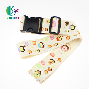 Bolsa de equipaje tejida de poliéster portátil con logotipo personalizado, cierre TSA, hebilla de cinturón de plástico, accesorios de viaje para regalos personalizados - Product Image 3